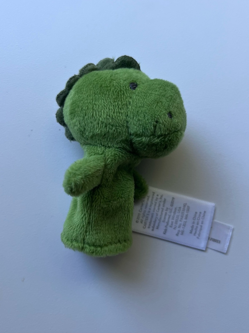 3/$10 CARTERS Baby dinosaur finger puppet
